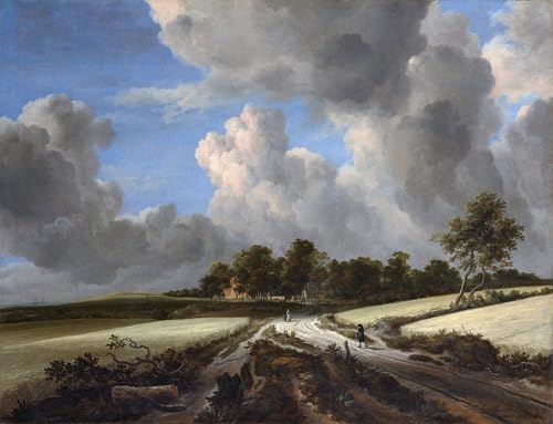 Toile murale paysage Weizenfelder de Ruisdael pour sublimer la décoration du salon