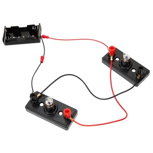 FIXOSHEE Kit De Ciencia y Circuito Eléctrico para Niños 8-12 Años, Tamaño Educativo Mediano, Interruptor y Bombillas Pequeñas, Herramienta Escolar para Experimentos Científicos y Aprendizaje Práctico