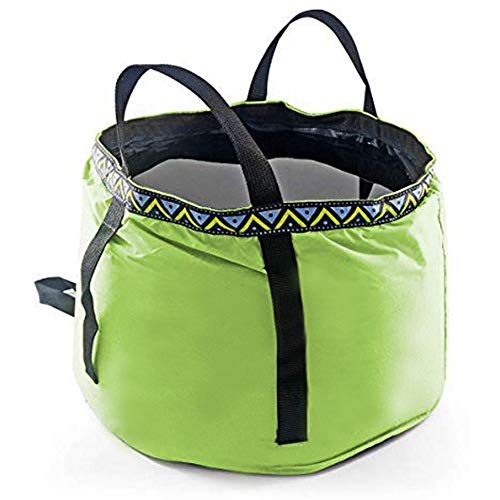 GKSELLING 12L Portable Folding Wash Basin, Lightweight and Durable Compact Collapsible Foldable Water Bucket Container for Camping Hiking Fishing Travelling etc.