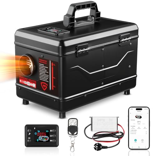 GEARLASSO Dieselheizung 12V/24V 8 kW, All-in-One 5L Diesel Standheizung mit