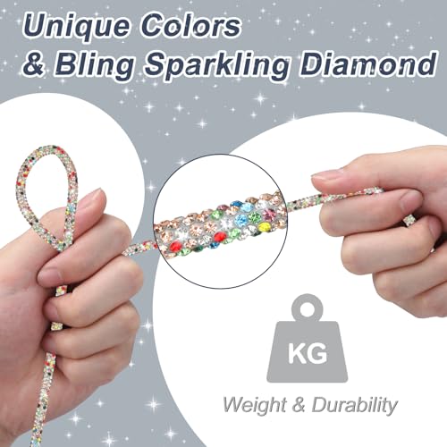 Image of Aolcev USB C Cable Fast USB A to USB C Charging Cable 4FT USB Type C Charger Cord Cute Bling Sparkling Diamond Phone Charger Cable for iPhone 17 16 Pro Max 15 Pro Max Plus Galaxy S25 S24 S23 Colorful
