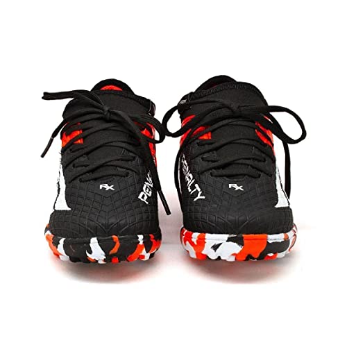 Chuteira Penalty Society Rx Locker Kids Y-3 Preta e Vermelha - Infantil -