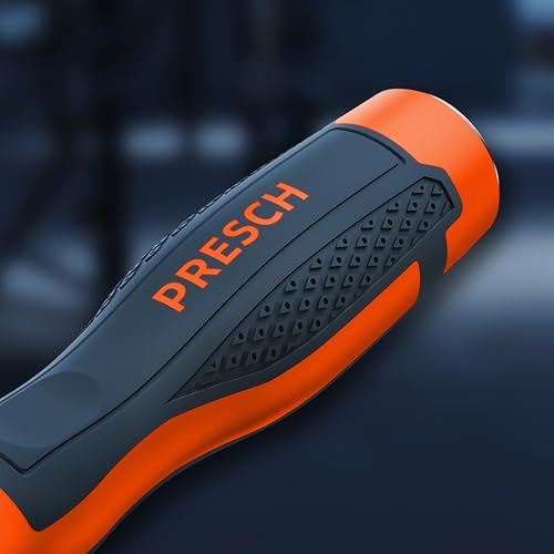 Presch Stechbeitel 20mm - Profi Stemmeisen mit 25° Keilwinkel - Perfekt geschliffen für sofortigen Einsatz - Robuste Metall-Schlagkappe für dauerhafte Nutzung - Ergonomischer Griff für sicheren Halt