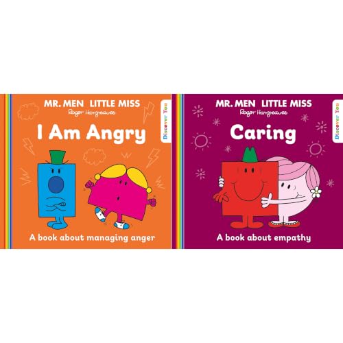 Image of Mr. Men Little Miss Collection by Roger Hargreaves: I Am Angry & Discover You Caring (2-Book Set) - Paperback