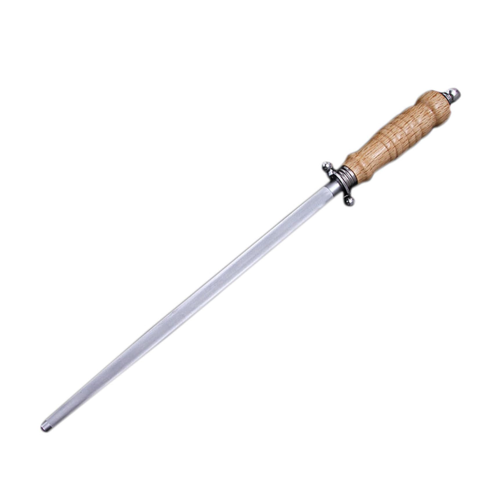 Ciieeo 1 Pc Varilla De Afilar Cocinando Palo De Afilar Sacapuntas Piedra De Afilar Afilado De Acero Bambú Silver