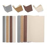 PATIKIL 40x16 Buchbindetuch, 4 Stück Buchumschlag Buchbindereparaturtuch Buchbindetuch für Buchbinden Buchkunst Nähen DIY Handwerk, Dunkelbraun/Braun/Grau/Beige