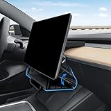 Klutchtech Hideable Under Screen Storage Organizer Compatible with Tesla Model Y 2024-2020(Not Juniper)/Model 3 2023-2017 Accessories Black (Not Model Y Juniper 2025-2026/Model 3 Highland 2024-2025)