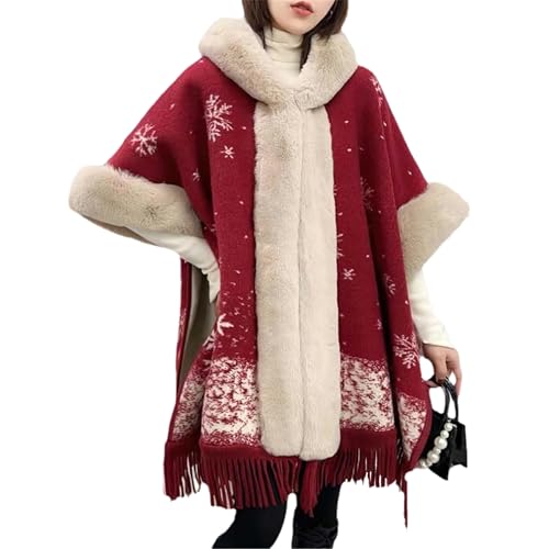 2025 New Large Cross Front Poncho for Women,Wrap Topper Knitted Elegant Shawls Cape Wraps for Fall Winter Gift