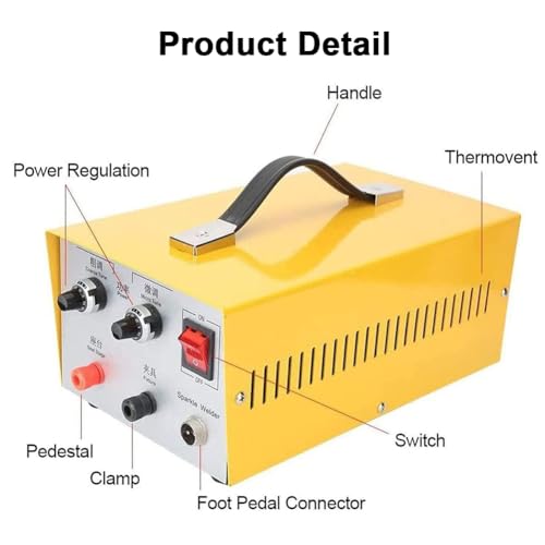 Machine à souder par points 30A portable avec pédale pour bijoux en argent