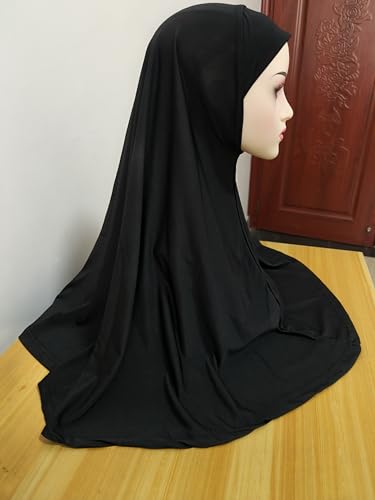 Ready To Wear Hijab For Women Instant Turban Stretch Soft Muslim Scarf For Prayer Long Hijabs Islamic Jersey Abaya2