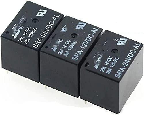 Relais SRA-24VDC-CL-5 mini-relais de puissance T74 24V 20A 5 broches pour automatisme