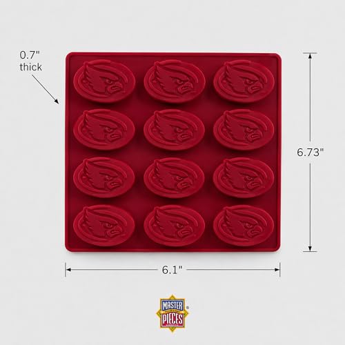 Set de 2 moldes de silicona para hielo y caramelos NCAA Iowa State miniatura 2