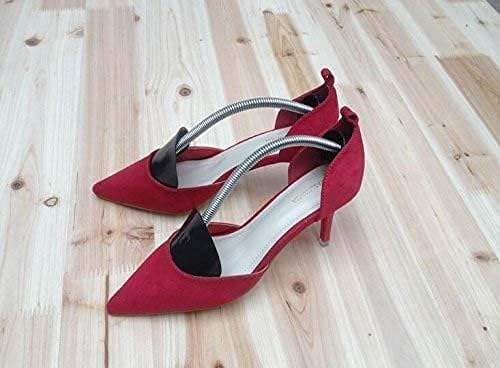 5 Pairs Plastic Men and Women Traditional Shoe Tree Shaper Boot Holder Stretcher with Tension Spring Coils