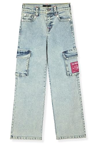 True Religion Girls Fashion Jeans – Premium Designer Denim Pants for Kids, Wide Leg, Cargo, Flare (Sizes 7-14)