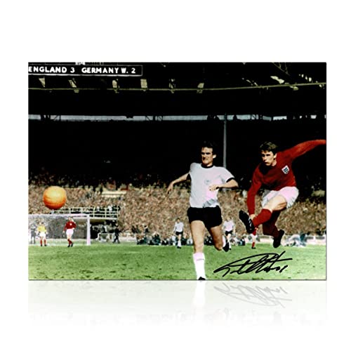 Geoff Hurst Signed England Soccer Photo: 1966 World Cup | Autographed Memorabilia Soccer