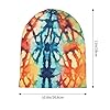 HJFCZH Adult Fashion Knitted Knit Hat Exotic Tribe Tie Dye Style Picture Soft Unisex Beanie for All Seasons Black #5