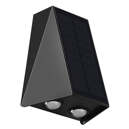 Lumières de cour et terrasse avec cette lampe murale solaire effet lavage de mur