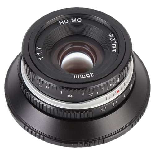 Acogedor 25mm F1.7 vCYAa APS C Z }Eg}jAtH[JXJYAfIȃ{PʁAZ50 ZFC Z30 Z6I Z7II p (BLACK)