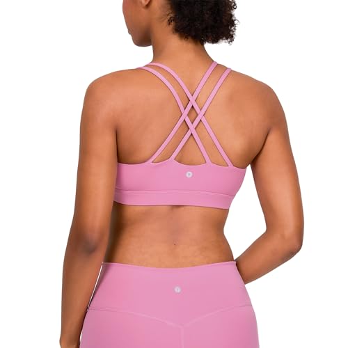 Image of YITTY Active Women's Ultraluxe Strappy Medium Impact Bra, Athleisure, 4-Way-Stretch