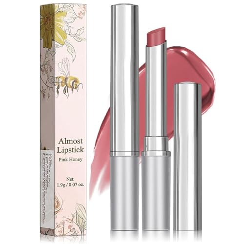 Honey Lipstick Tinted Lip Balm - Hydrating Lipstick For Dry Lips/Moisturizing Lip Color, Nourishing Lip Balm Natural Black Cherry Tint LipCare Makeup (Pink)
