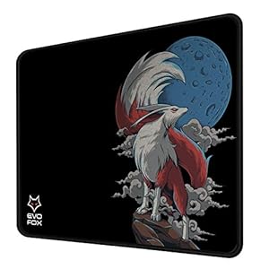 EvoFox Falcon X35 Gaming Mouse Pad with Micro-Textured Speed Surface, Non-Slip Rubber Base, Anti-fray Stitched Edges and Washable Surface [350mm x 250mm]