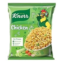 Knorr Chicken Noodles 100% Halal, 50 g Pack, Instant Noodles Pack of 12