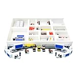 1:400 Scale Airport Ground Service Equipment (GSE): 96-Piece Set for Model Airports, Dioramas, and Displays