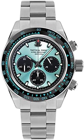 Amazon | タクティカルフロッグウォッチ 男性用 41mm パンダ クロノ