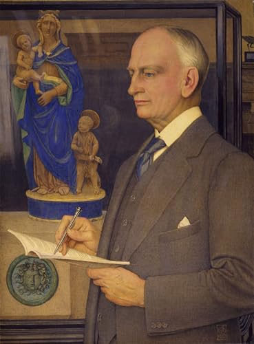 Art Tableau Portrait de Sir Whitworth Wallis pour salon élégant Toile Edward Southall 60x90