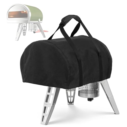 Rilime Wasserdichte Pizzaofenabdeckung für Gozney Roccbox Pizzaofen, 600D Outdoor Camping Holzbrenner Aufbewahrung Schutzhülle Heavy Duty Wasserdicht Grill Ofen Abdeckung