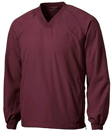Joe's Usa Men's Athletic All Sport V-Neck Raglan Wind Shirt-2Xl-Maroon #TOP7
