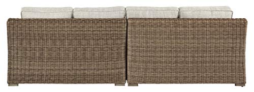 Signature Design By Ashley P791-854 Beachcroft Outdoor Left & Right Arm Facing Wicker Patio Loveseats thumb #3