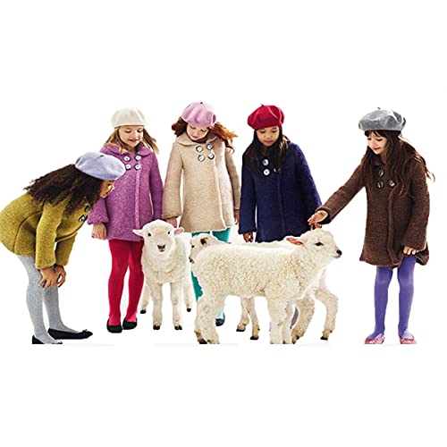 seven wolves Cute Kids Hat Winter Wool Beret Hat Beanie Cap Floppy Fedora Hat Artist Dome Beret Cap3