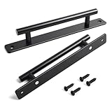 BaiNong 2 Pack Drawer pulls 8-1/2 inch Cabinet Handles Matte Black Kitchen Drawer Handles for Cupboard Sliding Closet Door Handle Furniture Handles for Sideboard