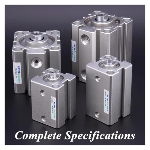 Cylindre pneumatique compact SDA double effet pour guidage de piston - 6