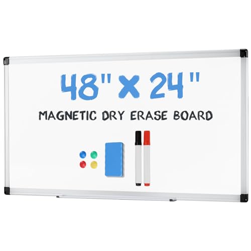 DUMOS Magnetic White Board Kit for Wall 48