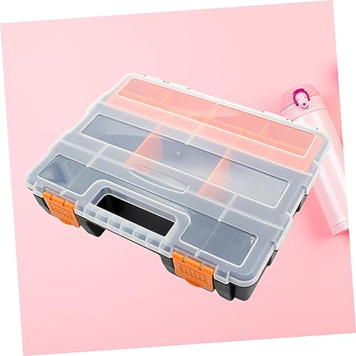 Organiseur transparent portable compartiments ajustables pour vis et perles
