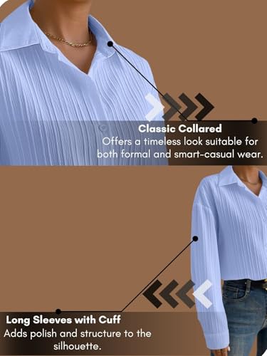 Image of GRECIILOOKS Shirt for Women | Women Shirt | Long Shirt for Women | Shirt Tops for Women | Oversized Shirt for Women