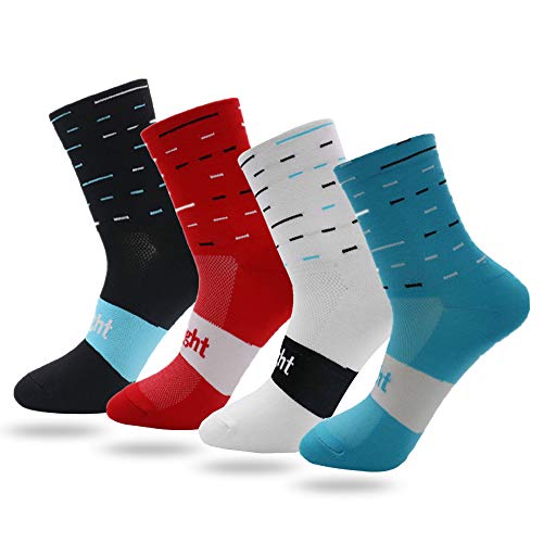 KKmoon Meias para ciclismo Meias para bicicleta que absorvem a umidade, masculino, feminino, esporti