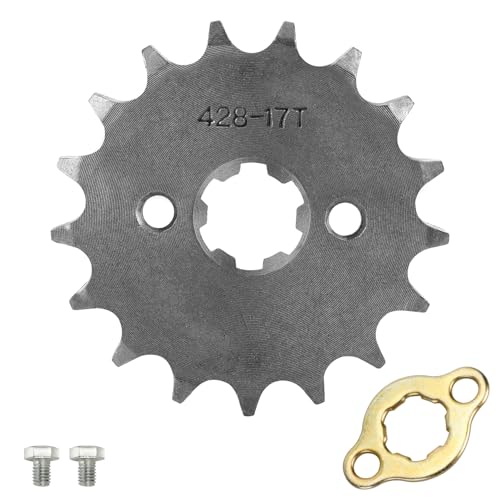 Defective Front Sprocket - 2015-2019 Can-Am Spyder F3 & RT Motorcycles 4 HIAORS 428 17T 17mm Motorcycle Front Engine Sprocket Compatible with 50cc 70cc 110cc 125cc 140cc 160cc TaoTao Coolster Apollo Coleman Boom Vader Roketa Lifan ATV Quad 4 Wheeler Pit Dirt Bike Parts