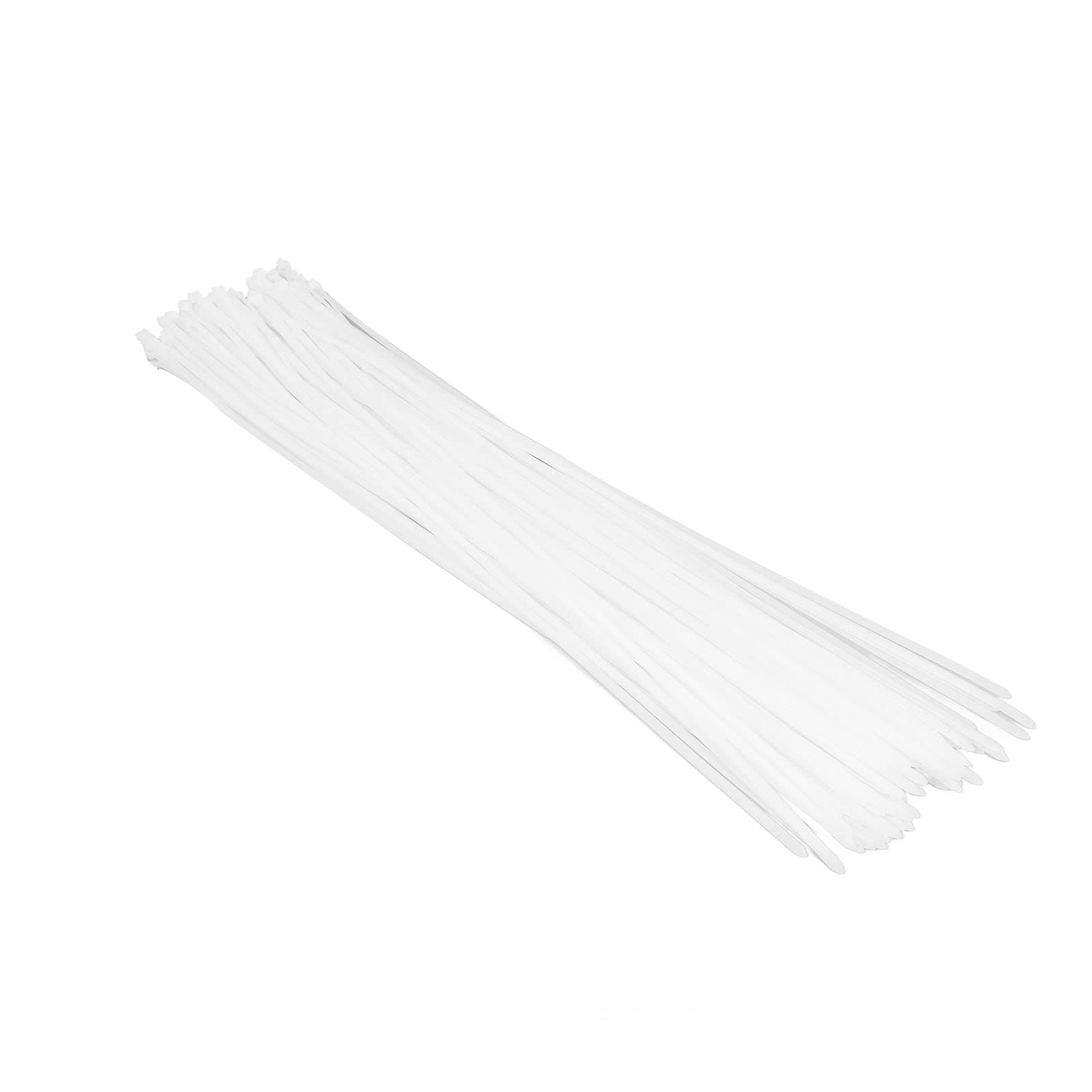 1000 Kabelbinder 30,5 Cm, Weiß – Selbstsichernd, Nylon PA66, Zugfestigkeit 18 Kg, Für Innen & Außen