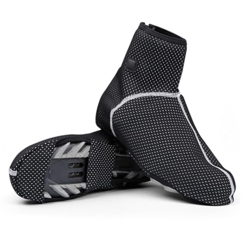 Couvre-chaussures cyclisme imperméable Happyyami noir