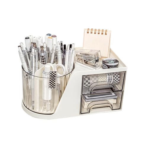 WITERY 360° Rotating Makeup Organiser, Large Capacity Pen Holder