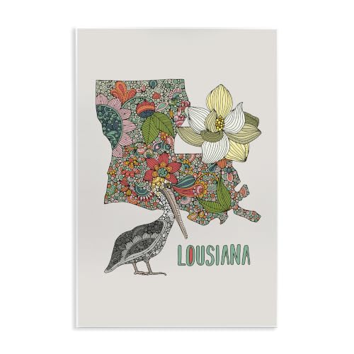 Louisiana Magnolia Pelican, 13 x 19 Inch Mounted Print on Wall Plaque