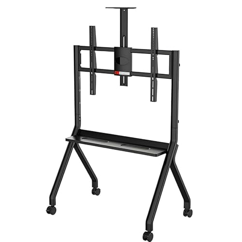 Soporte móvil para pantallas 55-100" ajustable con ruedas miniatura 1