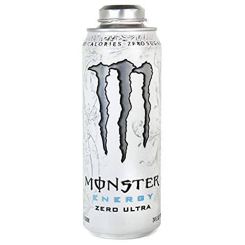 Monster Energy 24 ounce cans with Resealable Lids (Zero Ultra, 12 Cans)