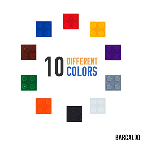 image for Barcaloo 1000 Piece Building Bricks Set- 10 Classic Colors Guaranteed 