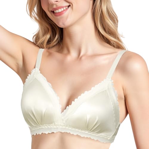 No Wire Everyday Bra for Girls Lightly Cotton Padded Comfort Training Bra Starter Bra with Adjustable Strap