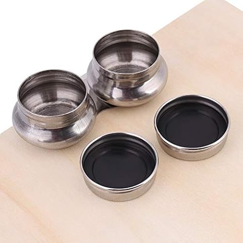 Contenedor de pintura FTVOGUE de doble taza con tapas selladas Cover