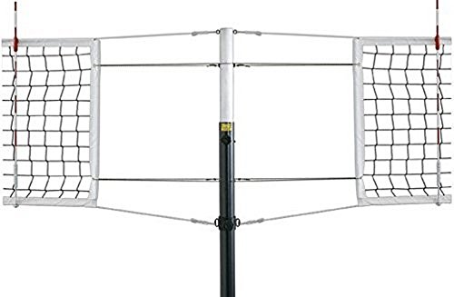 First Team Frontier Express-SBS Steel Competition Steel Volleyball System with Sockets44; Sienna Orange